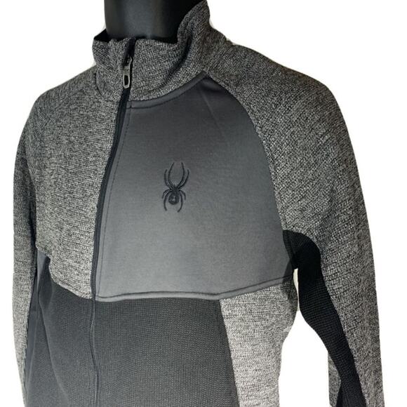 NWT Spyder Mens Zip UP Jacket Polar Marble Men’s Small